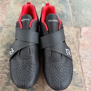 Peloton Women’s Black and Red Athletic Cycling Shoes